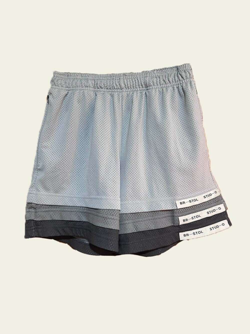 BR-STOL STUD -O Triple Hem Basketball Shorts 2-M Grey